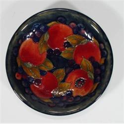 Moorcroft plate hand painted and tubelined …