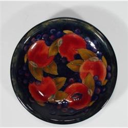 Moorcroft plate hand painted and tubelined …