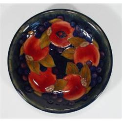 Moorcroft plate hand painted and tubelined …