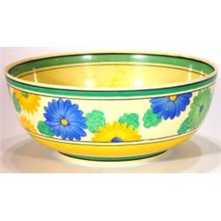 Clarice Cliff Bizarre bowl, hand painted wi…