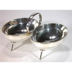 Silver plated Huckin & Heath twin division …