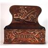 Image 1 : Copper Arts and Crafts letter rack embossed…