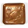 Image 1 : Square Newlyn copper dish embossed with a f…