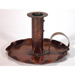 Hammered copper Arts and Crafts style chamb…