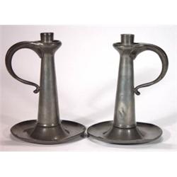 Pair of Liberty's pewter single handled can…