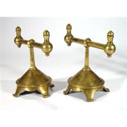 Pair of Christopher Dresser style brass Art…