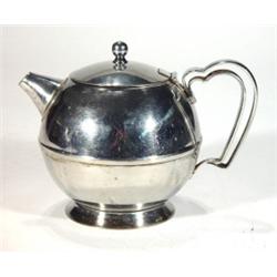 Old Hall Art Deco stainless steel globular …