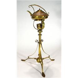 Copper and brass Arts and Crafts style kett…