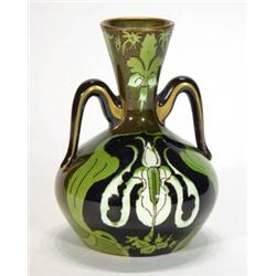K.G. Leuneville twin handled Art Nouveau po…