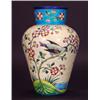 Image 1 : Longwy pottery vase, hand enamelled with a …