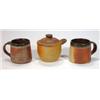 Image 1 : Two John Leech Studio pottery stoneware mug…