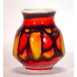 Poole pottery Delphis vase decorated in a r…