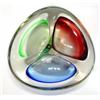 Image 1 : Green, red and blue three division Art glas…
