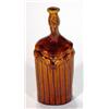 Image 1 : Victorian treacle glazed pottery flask in t…