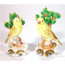 Pair of hand painted Continental porcelain …