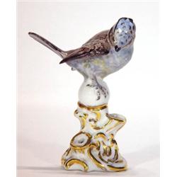 Hand painted German porcelain bird, marks t…