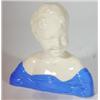 Image 1 : Blue and white glazed Italian Pottery bust …