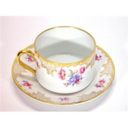 Continental porcelain breakfast cup and sau…