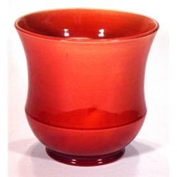 Red glazed Bretby planter, impressed marks …