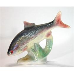 Hand painted Jema fish decorated with an ir…