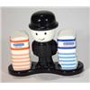 Image 1 : Hand painted Homepride two piece cruet on s…