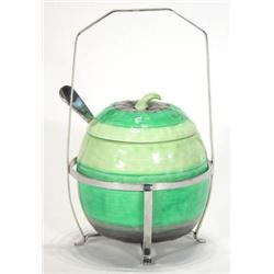 Shelley apple shaped preserve pot and cover…