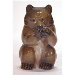 Hand painted Royal Copenhagen brown bear, m…