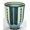 Image 1 : Rye Pottery beaker, hand painted with black…