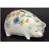 Image 1 : Hand painted Rye pottery pig with pierced b…