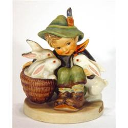 Hand painted Goebels boy with bunnies, mark…