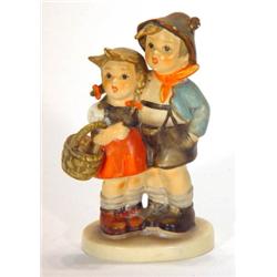 Hand painted Goebels boy and girl group, ma…