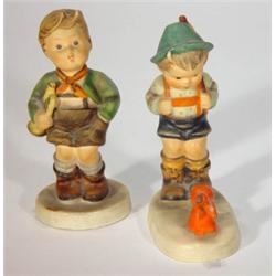 Hand painted Goebels hunting boy with bunny…