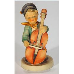 Hand painted Hummel boy playing a double ba…
