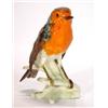Image 1 : Hand painted Goebels robin on a branch, mar…