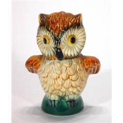 Hand painted Goebels seated owl, impressed …