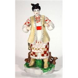 Hand painted USSR Kiev porcelain figure in …