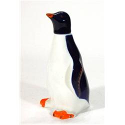 Hand painted USSR penguin decanter, blue ma…