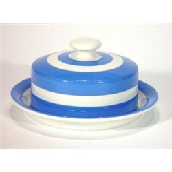 T.G.Green blue banded Cornishware butter di…