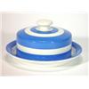 Image 1 : T.G.Green blue banded Cornishware butter di…