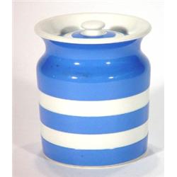 Small T.G.Green blue banded Cornishware sto…