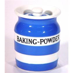 Small T.G.Green blue banded Cornishware bak…