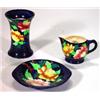 Image 1 : Small Maling vase, jug and dish hand painte…