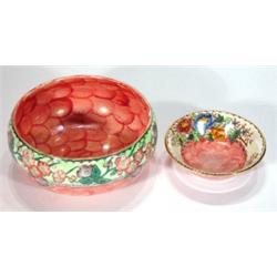 Maling bowl hand coloured and transfer prin…