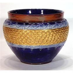Royal Doulton Lambeth stoneware jardiniere,…