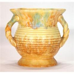 Beswick Art Deco vase with ropetwist handle…