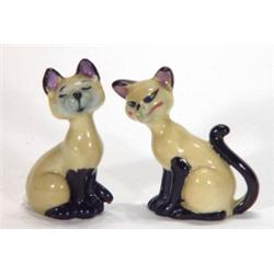 Hand painted Wade 'Si & Am', 4cm high…