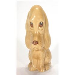 Seated Sylvac straw glazed droopy dog, impr…