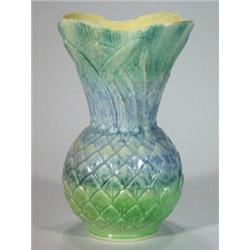 Sylvac Pineapple Vase Decorated In A Mottle