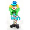 Image 1 : Multi-coloured Murano glass clown with gree…