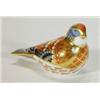 Image 1 : Royal Crown Derby Linnet paperweight with g…